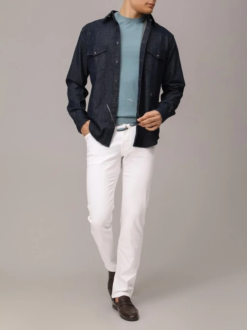 Рубашка Regular Fit джинсовая JACOB COHEN