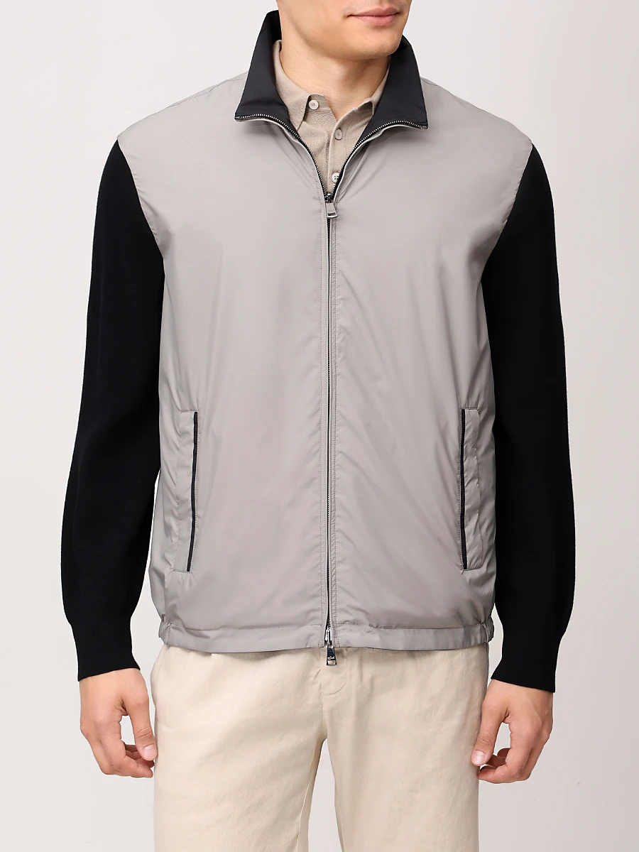 Бомбер комбинированный