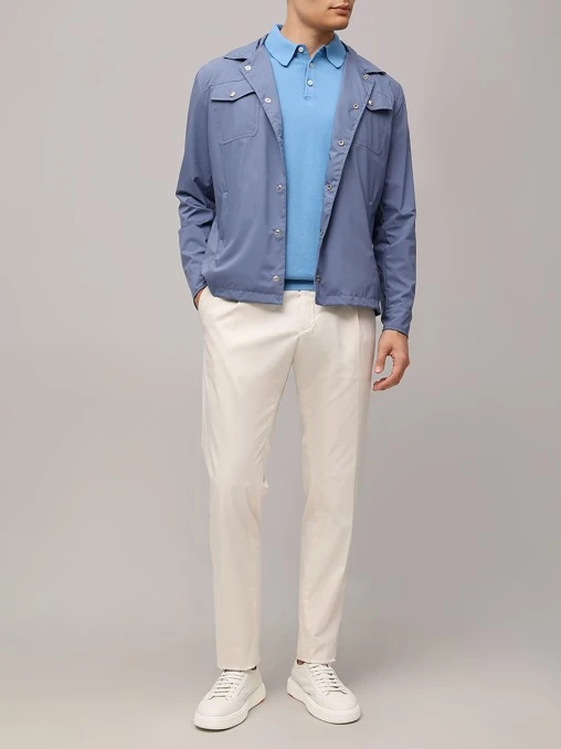 Поло хлопковое PAUL & SHARK