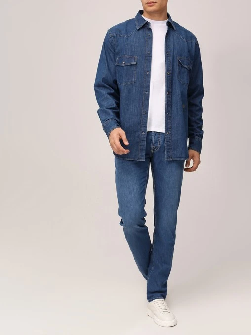 Джинсы Slim Fit хлопковые JACOB COHEN
