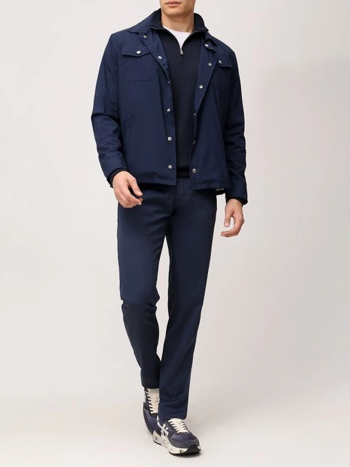 Толстовка из шелка и хлопка PAUL & SHARK