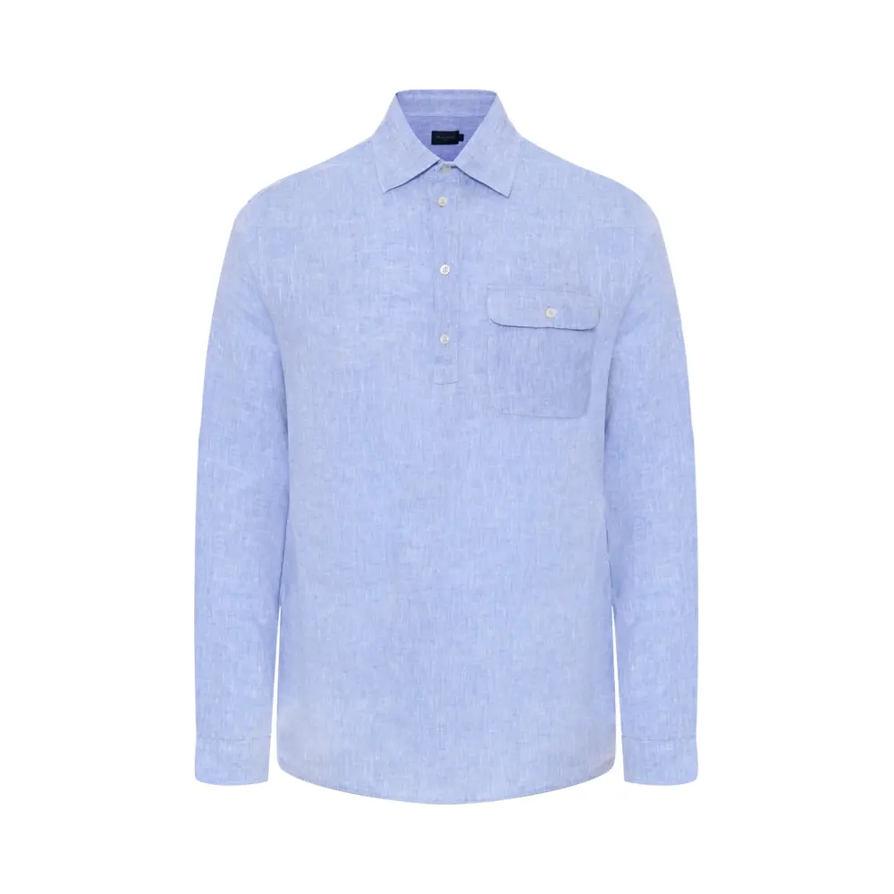 Рубашка Regular Fit льняная