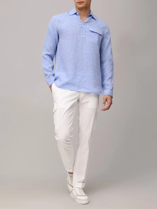 Рубашка Regular Fit льняная PAUL & SHARK