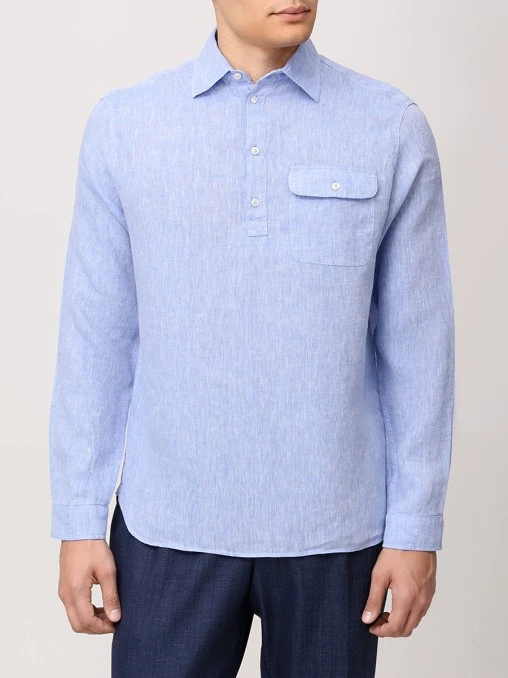 Рубашка Regular Fit льняная PAUL & SHARK