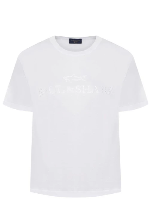 Футболка из хлопка и лиоцелла PAUL & SHARK