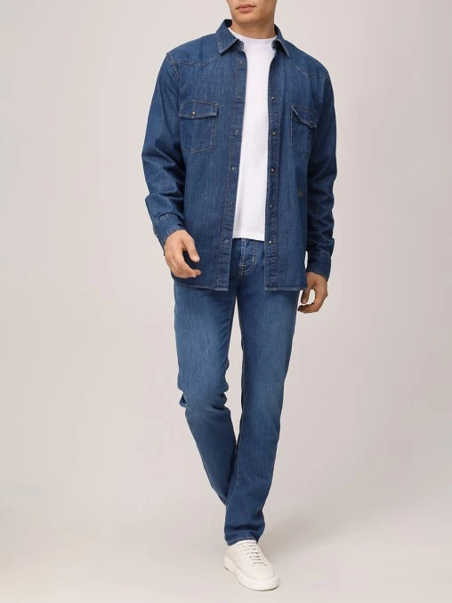 Рубашка Regular Fit джинсовая JACOB COHEN