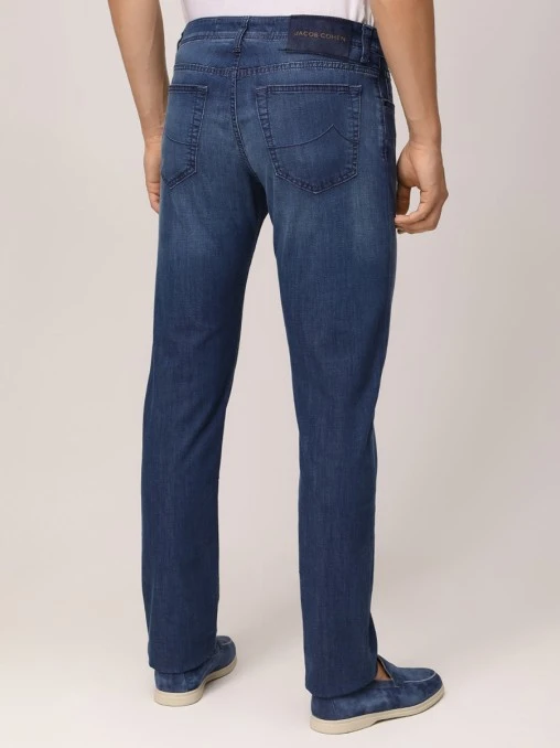 Джинсы Slim Fit хлопковые JACOB COHEN