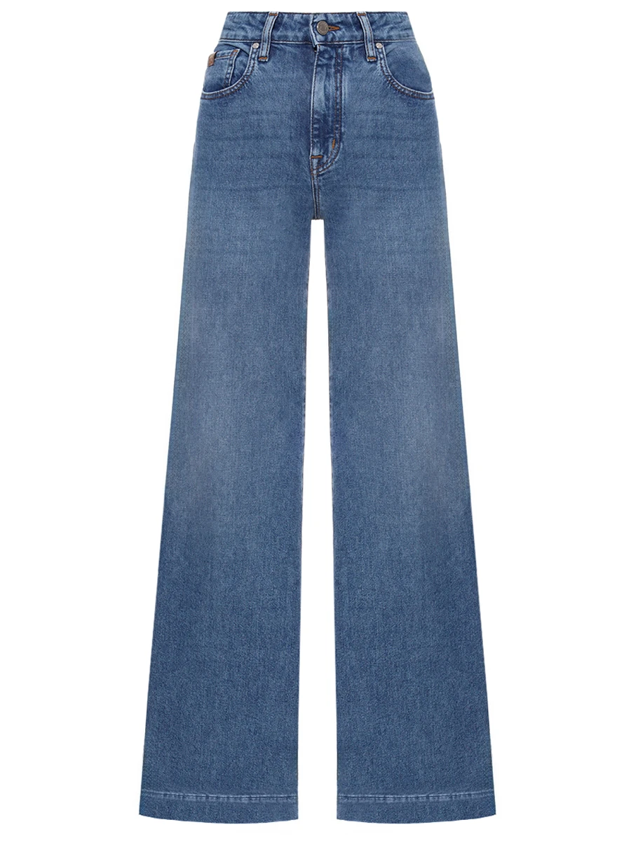 Джинсы-клеш хлопковые