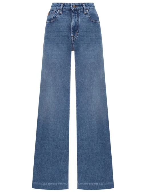 Джинсы-клеш хлопковые JACOB COHEN