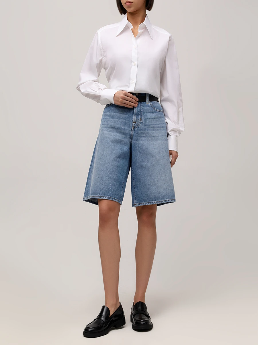 Бермуды джинсовые