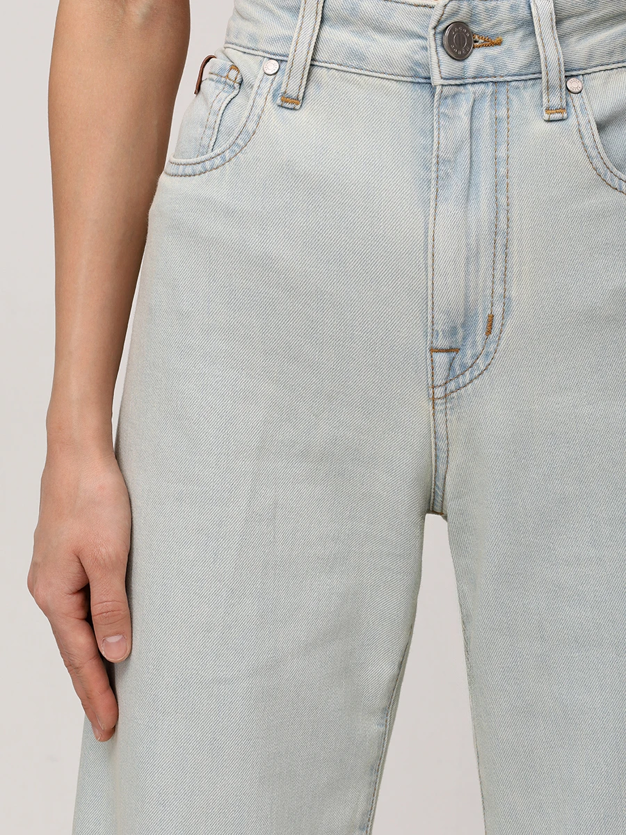 Джинсы-клеш хлопковые