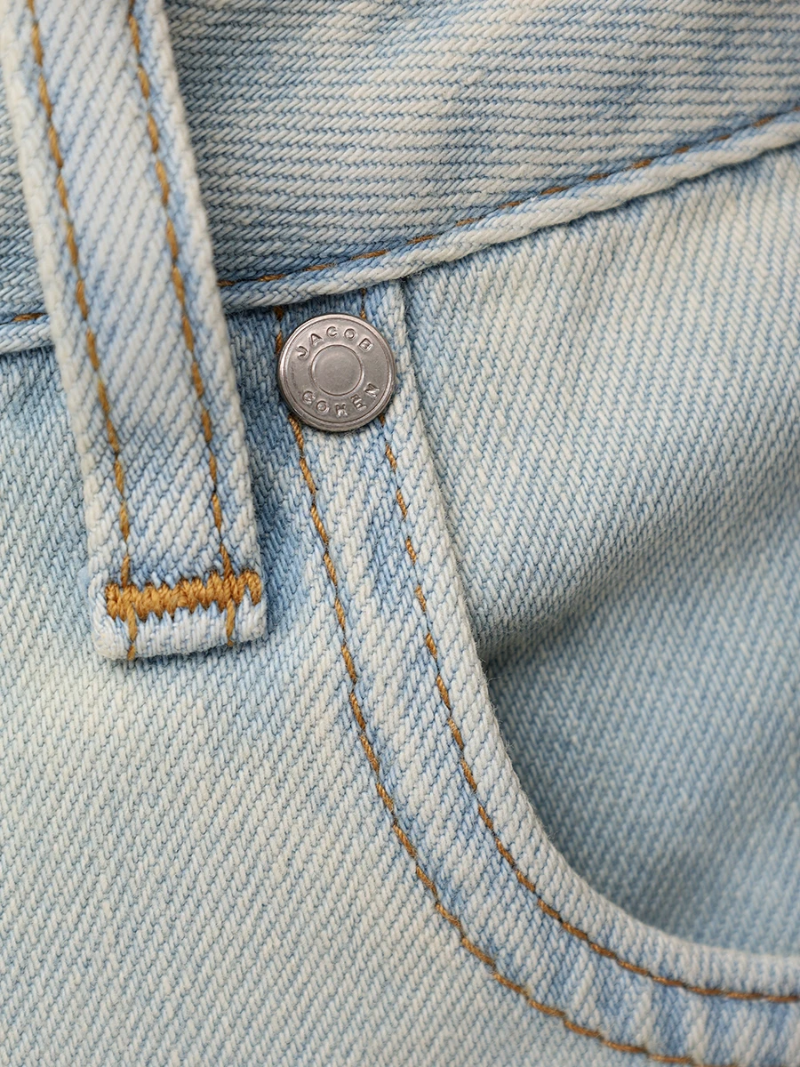 Джинсы-клеш хлопковые