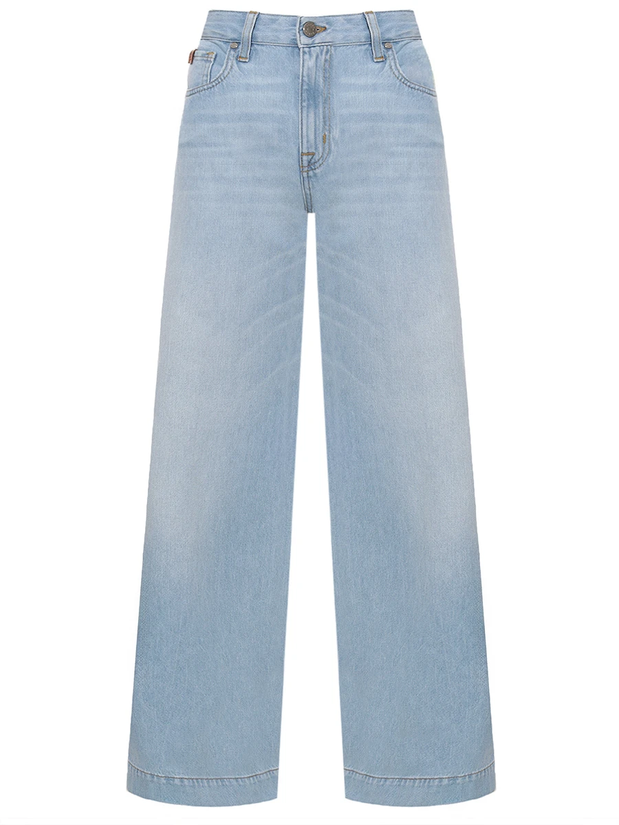 Джинсы-клеш хлопковые