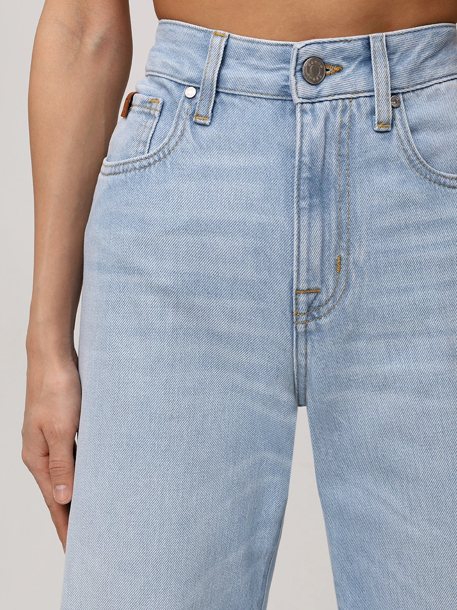 Джинсы-клеш хлопковые