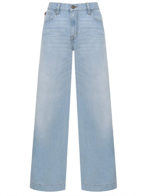 Джинсы-клеш хлопковые JACOB COHEN