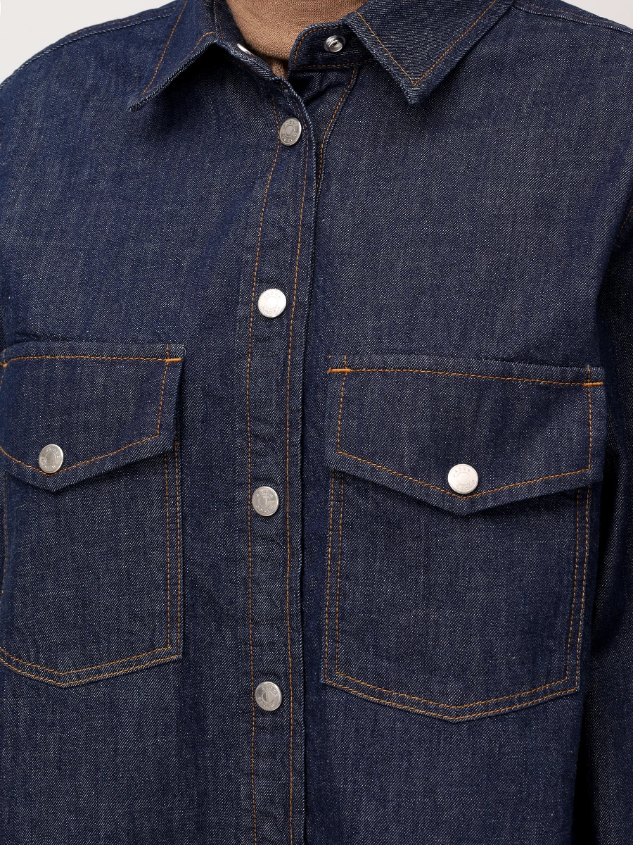 Рубашка джинсовая