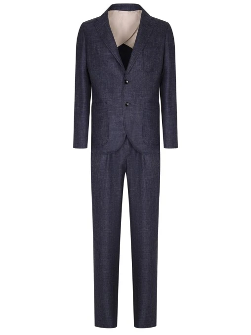 Костюм из шерсти и льна AGNONA