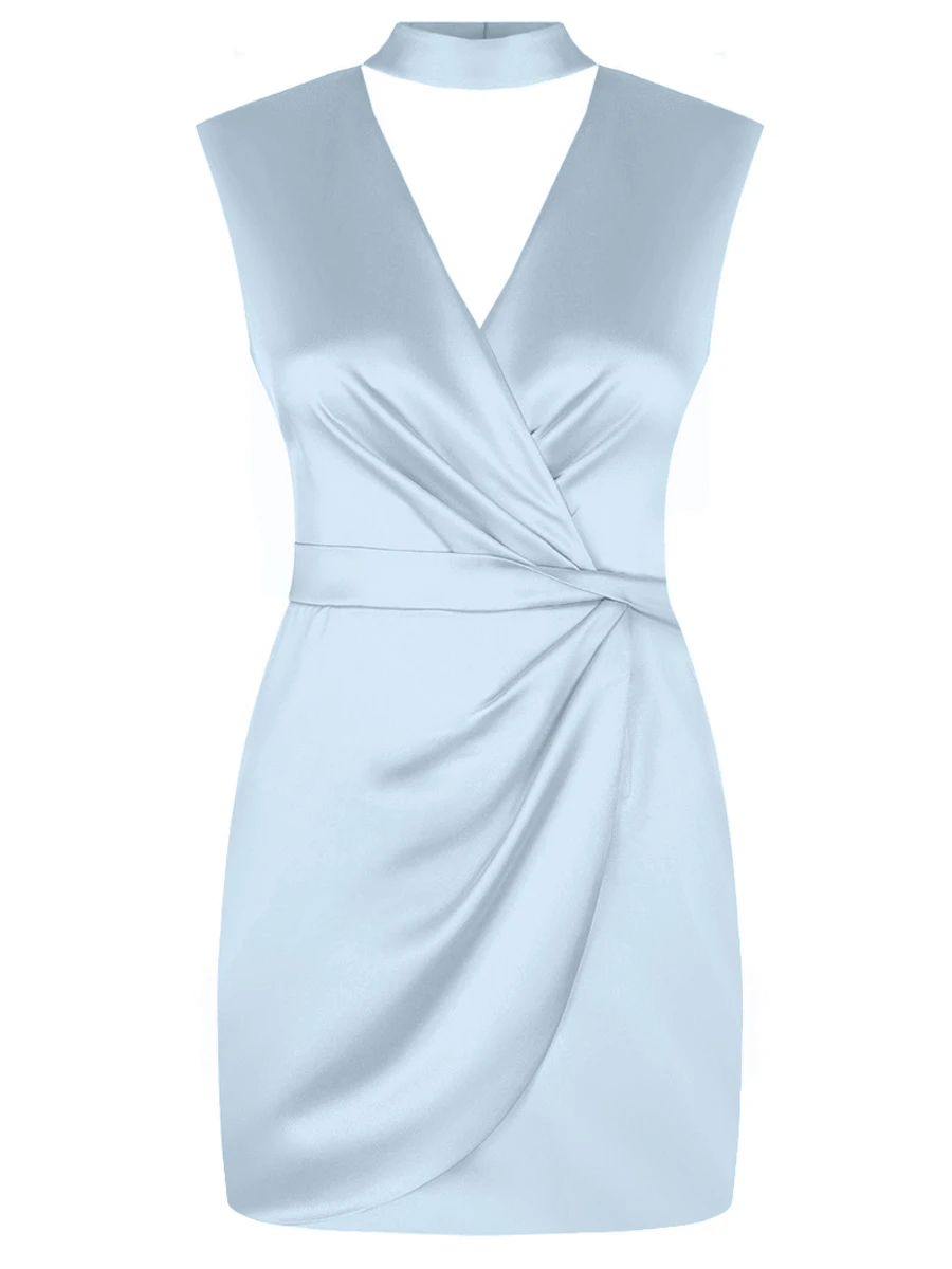 Платье атласное