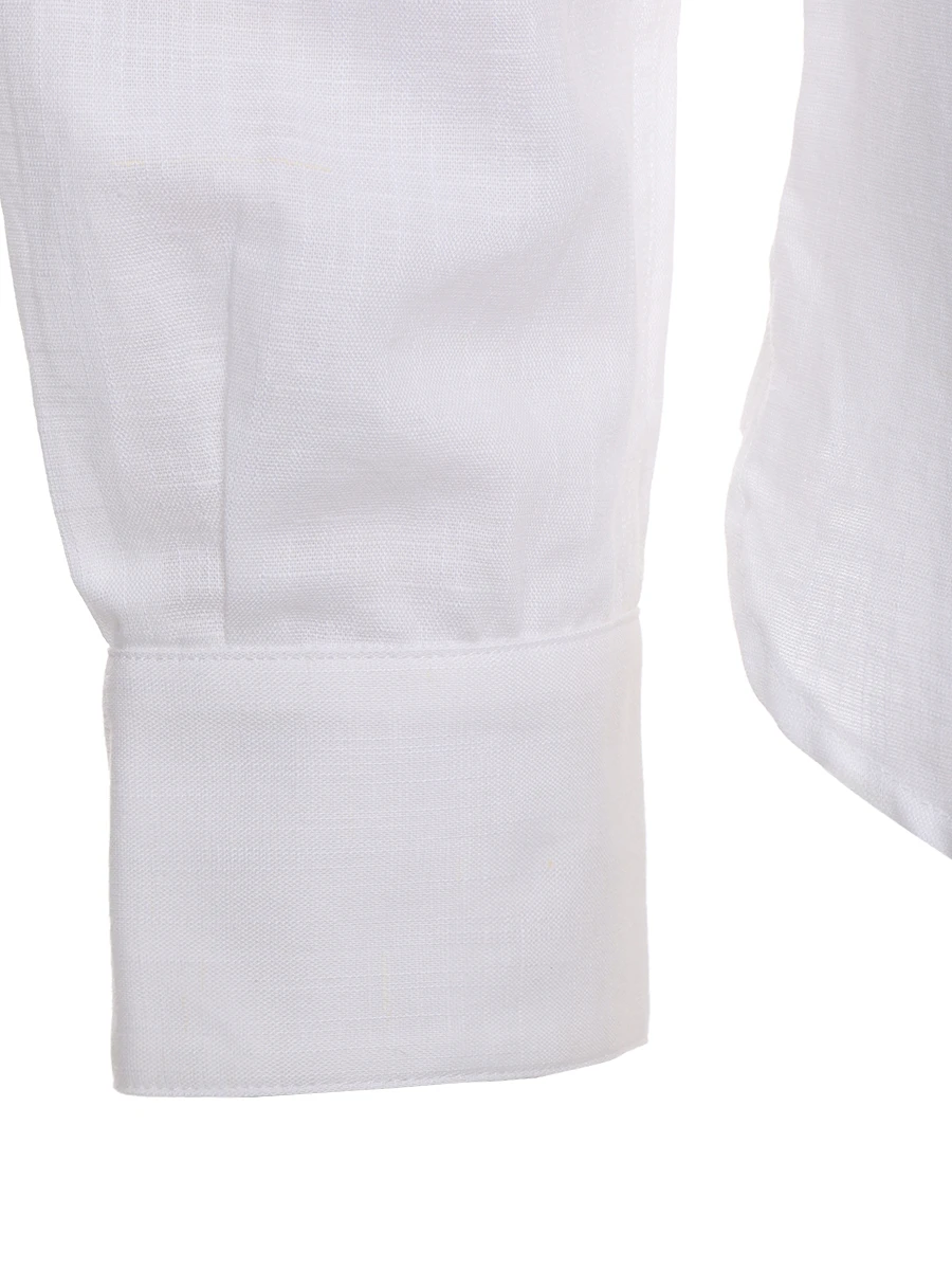 Рубашка Regular Fit из хлопка и льна