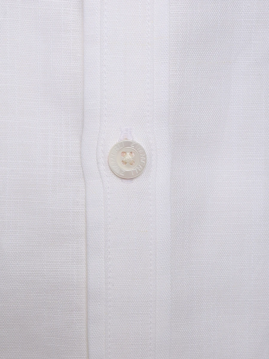 Рубашка Regular Fit из хлопка и льна