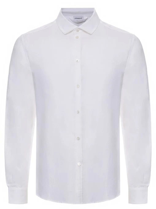 Рубашка Regular Fit из хлопка и льна ZIMMERLI