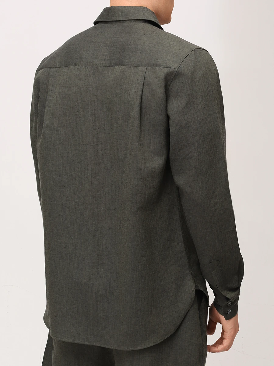 Рубашка изо льна и хлопка