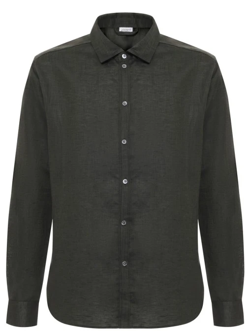 Рубашка изо льна и хлопка ZIMMERLI