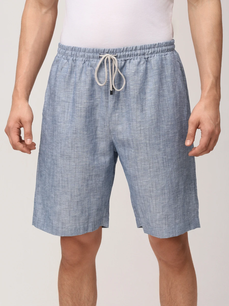 Шорты изо льна и хлопка