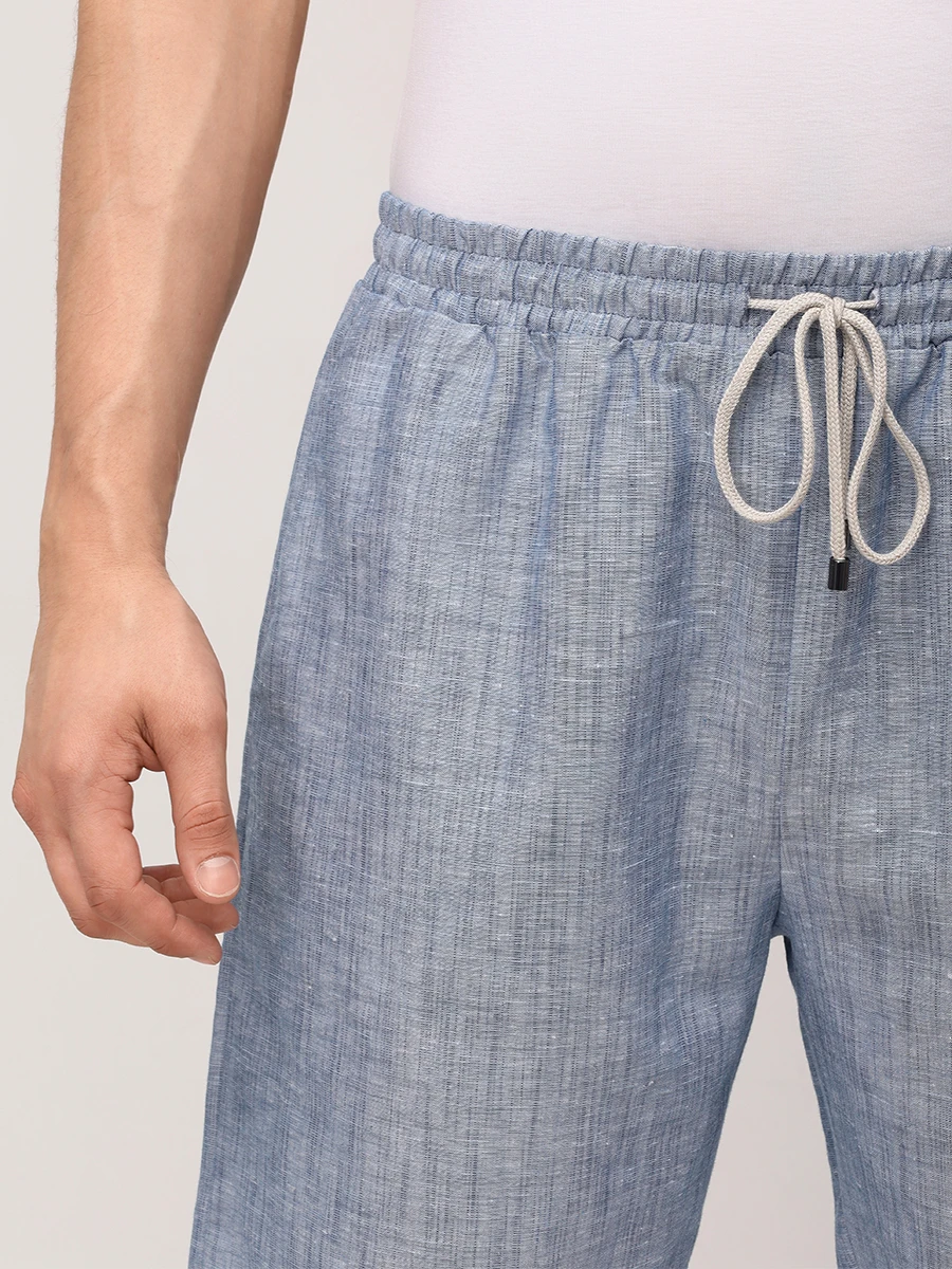 Шорты изо льна и хлопка