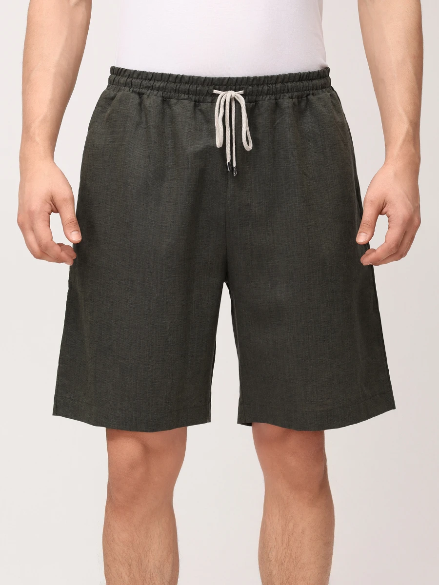 Шорты изо льна и хлопка
