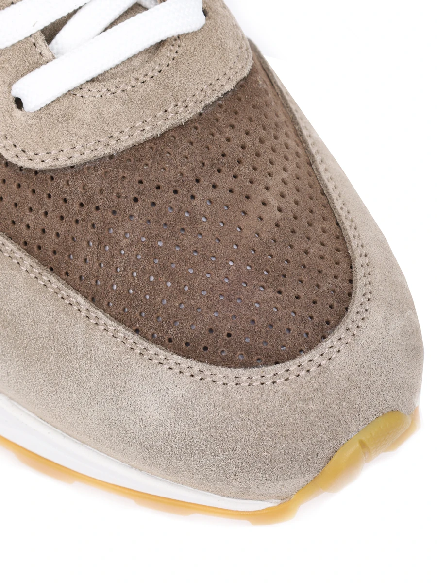 Кроссовки замшевые