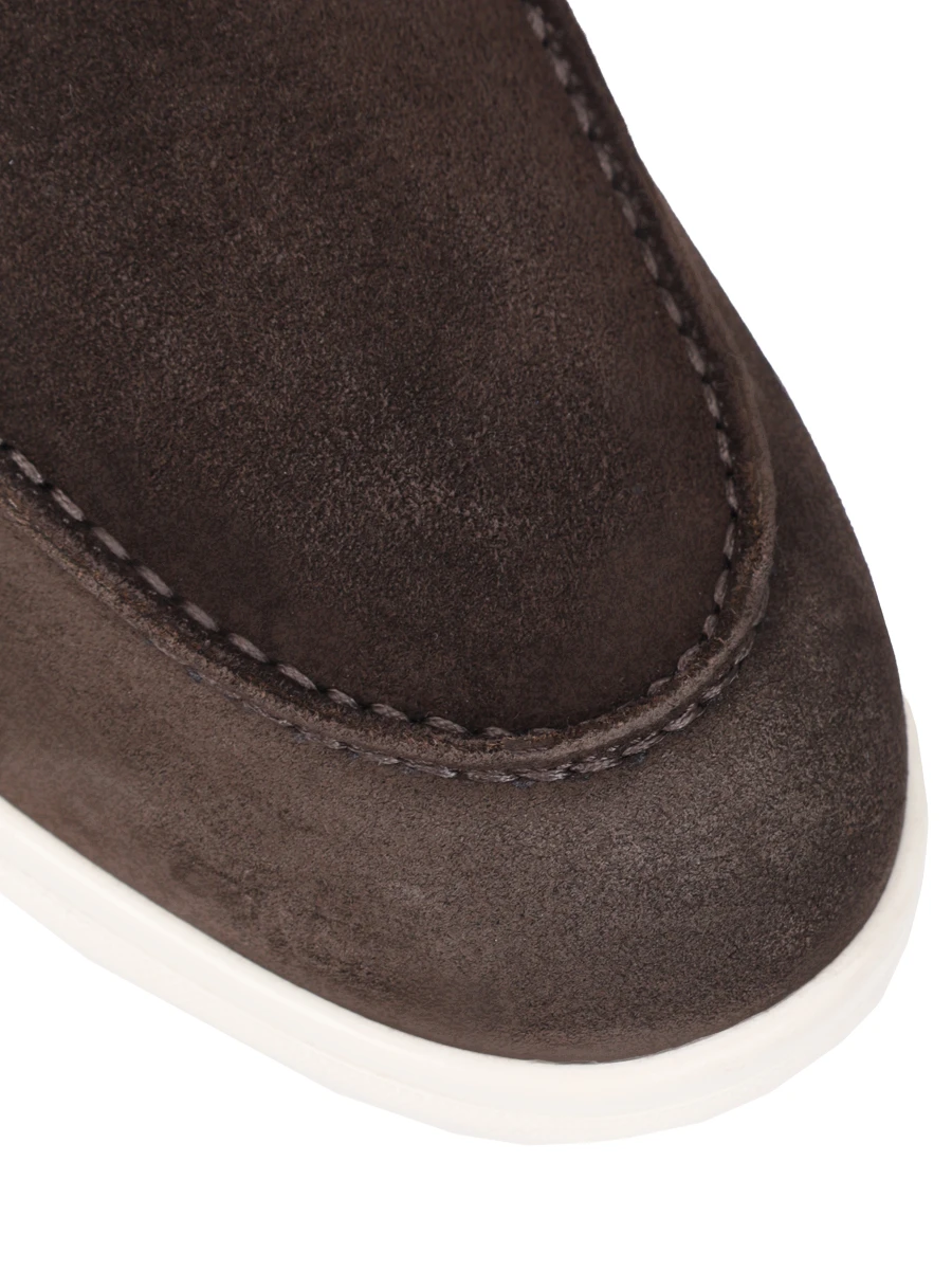 Лоферы замшевые