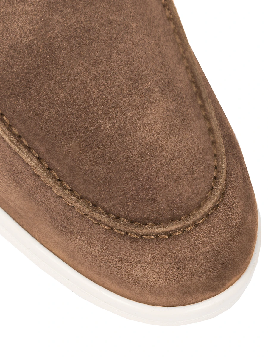 Лоферы замшевые