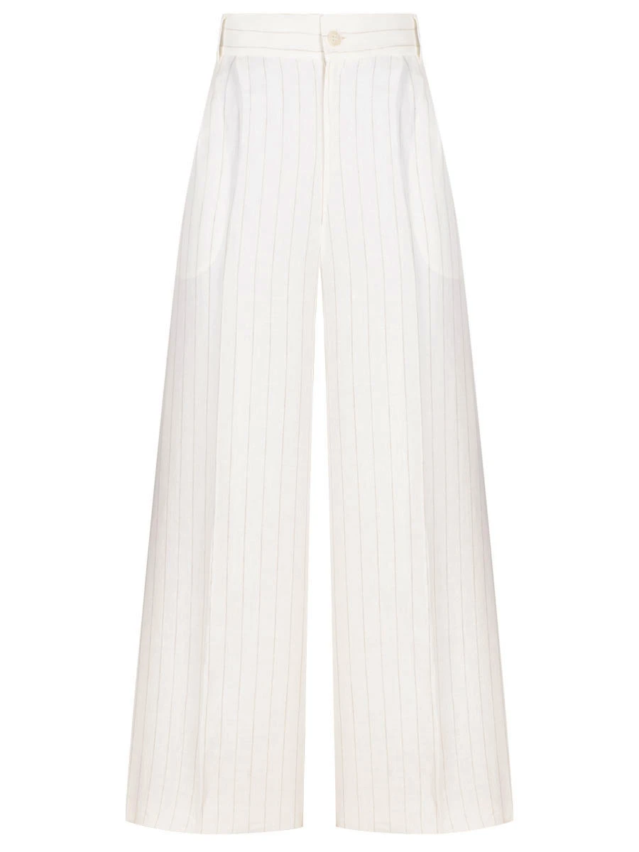 Брюки льняные