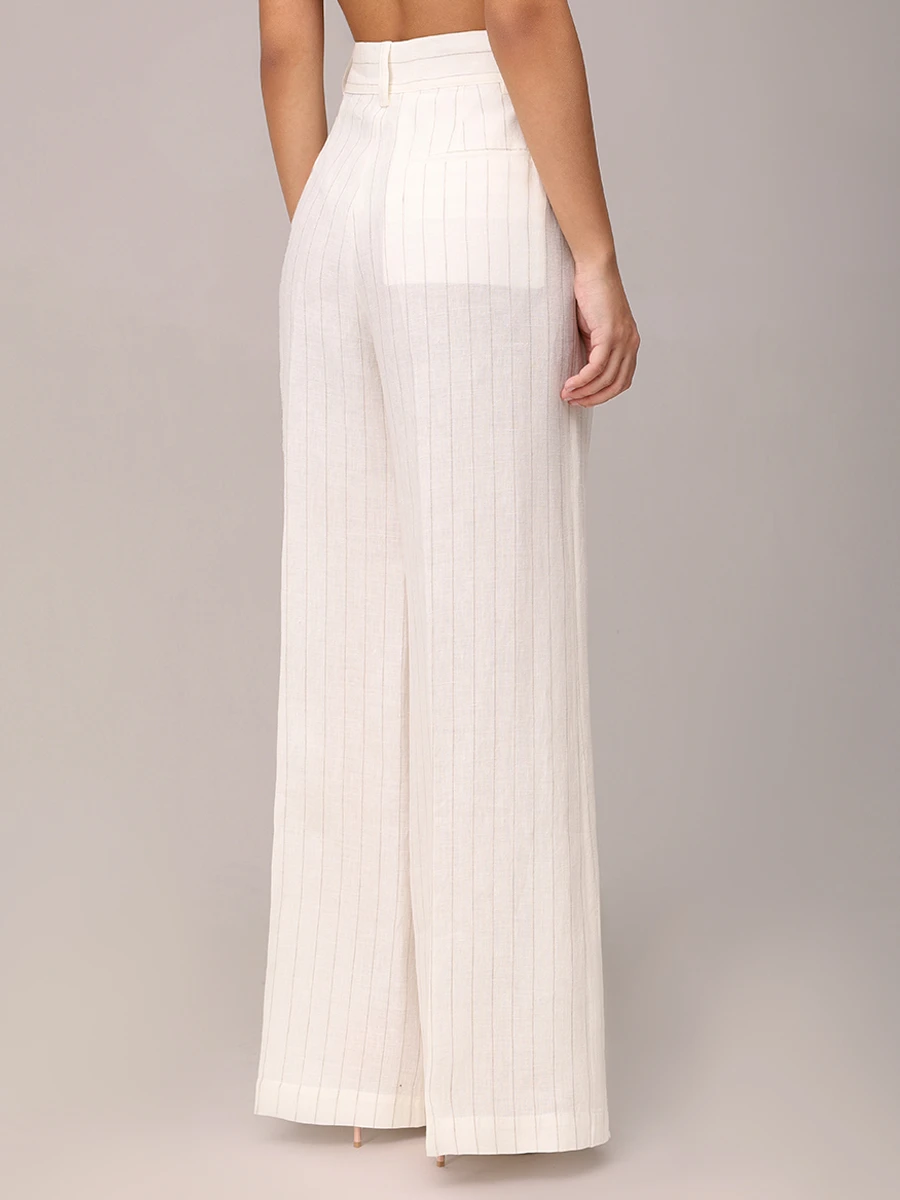 Брюки льняные