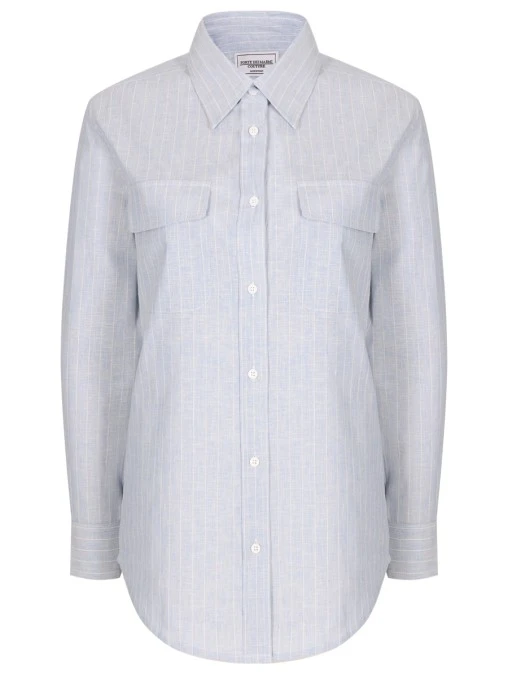 Рубашка из хлопка и льна FORTE DEI MARMI COUTURE