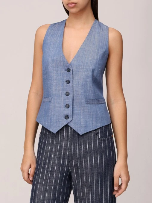 Жилет хлопковый FORTE DEI MARMI COUTURE