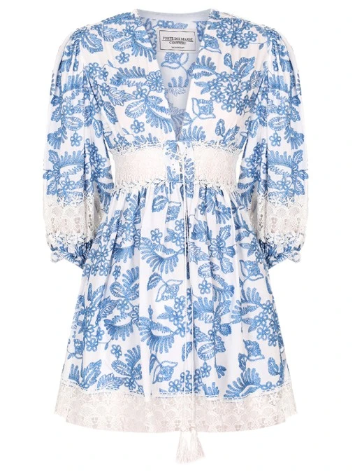 Платье с вышивкой FORTE DEI MARMI COUTURE