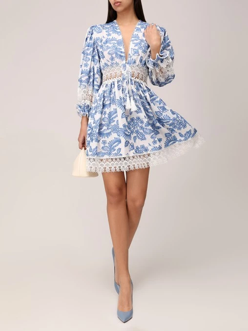 Платье с вышивкой FORTE DEI MARMI COUTURE