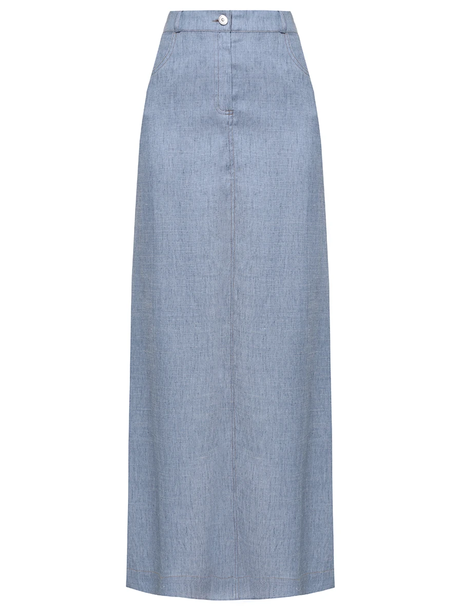 Юбка из вискозы и льна