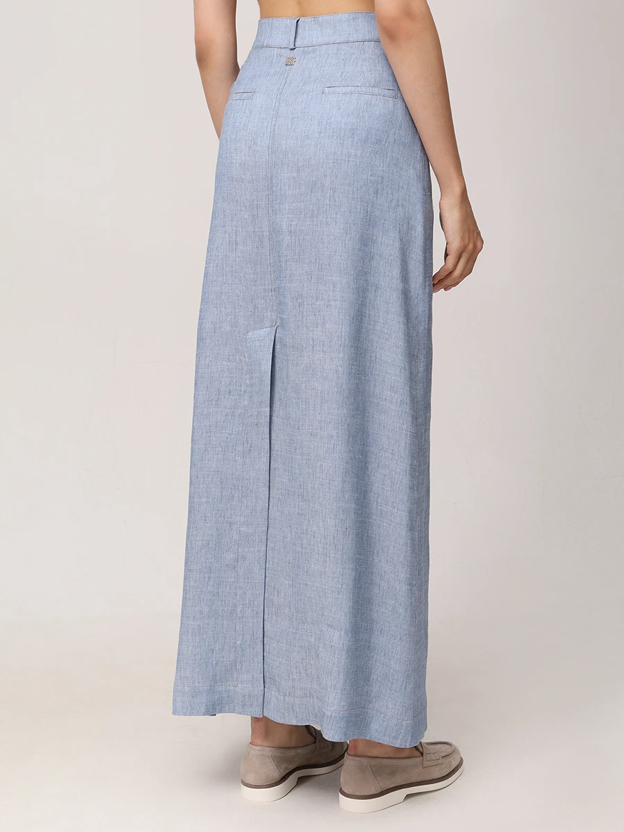 Юбка из вискозы и льна