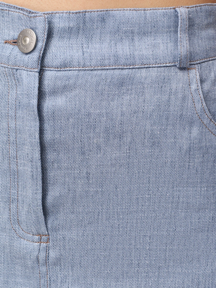 Юбка из вискозы и льна