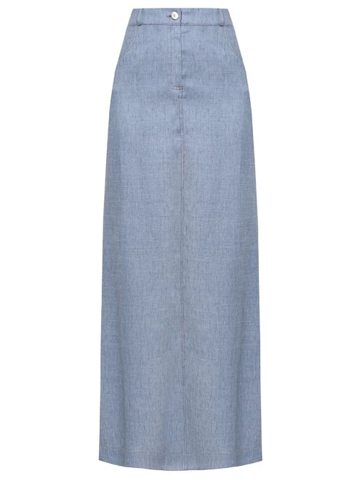 Юбка из вискозы и льна PANICALE