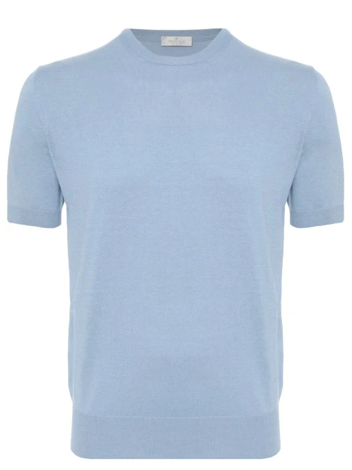 Футболка из шелка и хлопка PANICALE