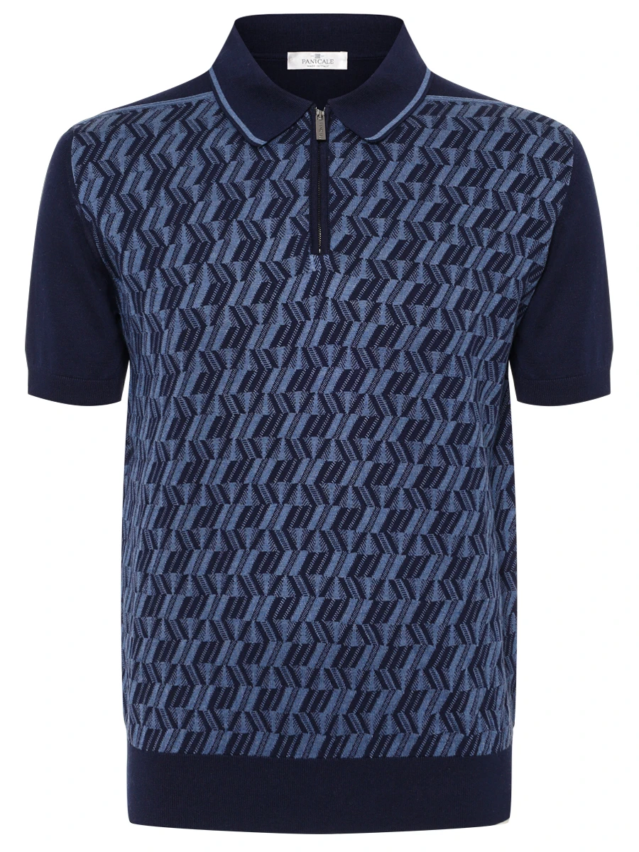 Поло из шелка и хлопка