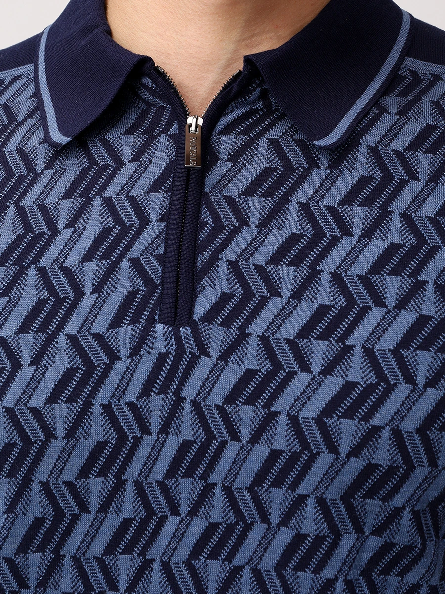 Поло из шелка и хлопка