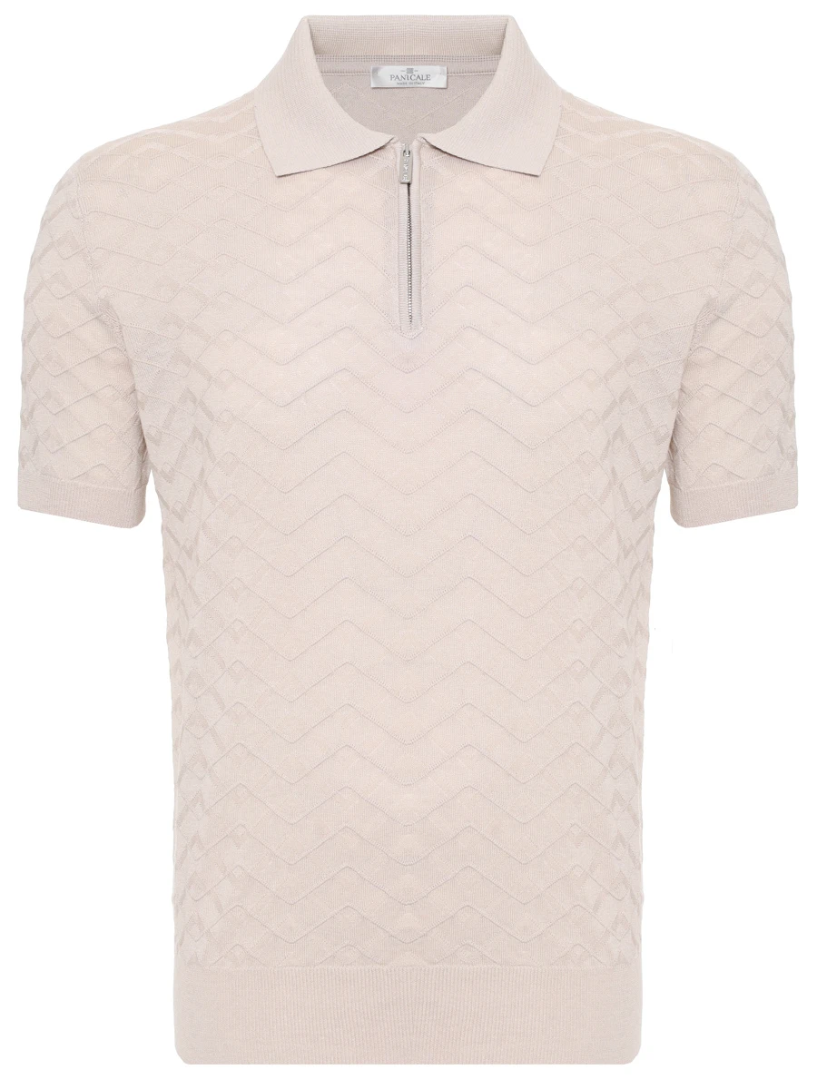 Поло из шелка и хлопка