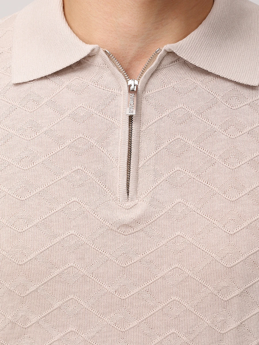 Поло из шелка и хлопка