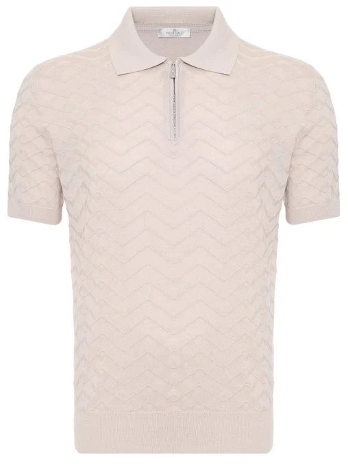 Поло из шелка и хлопка PANICALE