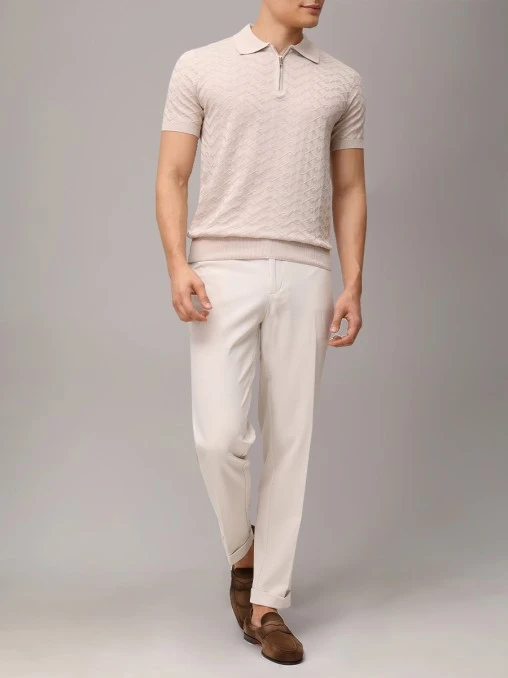 Поло из шелка и хлопка PANICALE